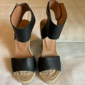 Joie Palo Leather Espadrille Wedge
